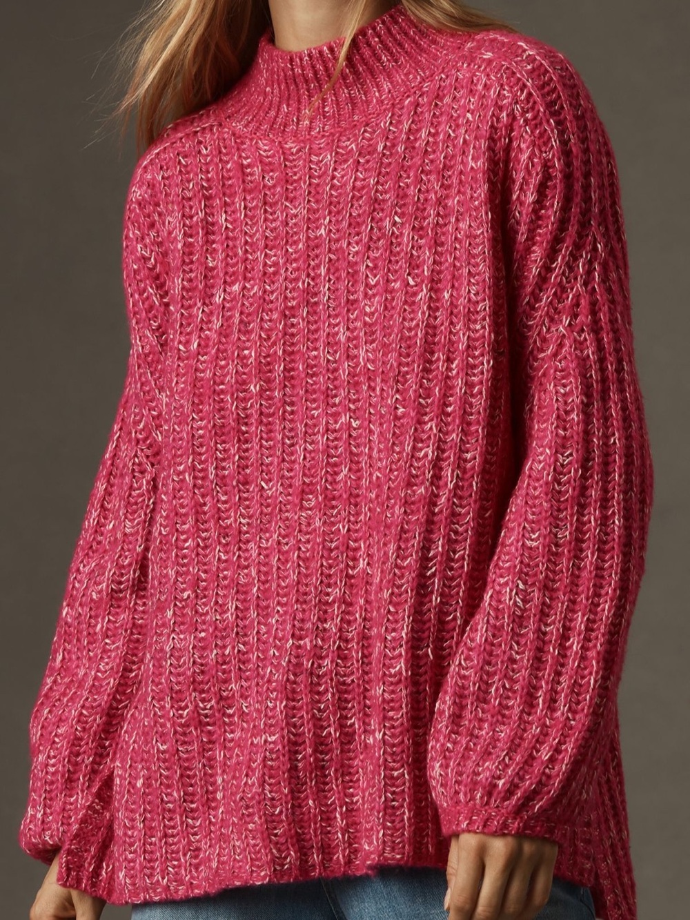 Anthropologie Pilcro Textured Tunic Sweater